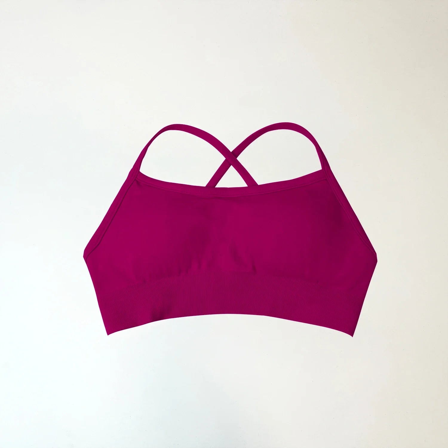 NCLAGEN Backless Sports Bra high support Fitness Underwear Back Cross Gym Crop Top Women Training Running workout Seamless Bras