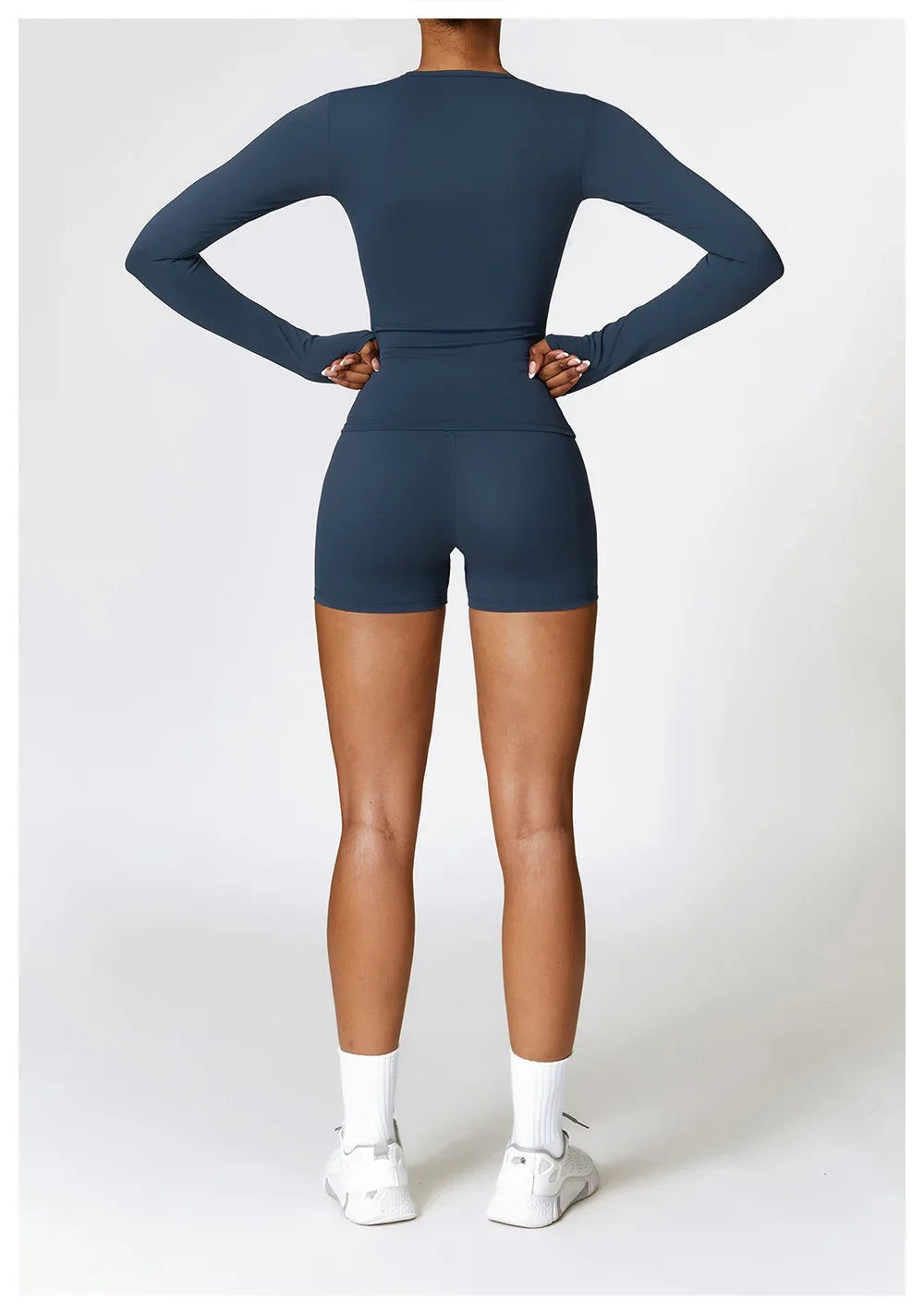 NCLAGEN Long Sleeve Workout Top Gym Pilates Clothes Women Active Wear Sports Shirt Elastic Fitness Yoga Clothing Running Shirts