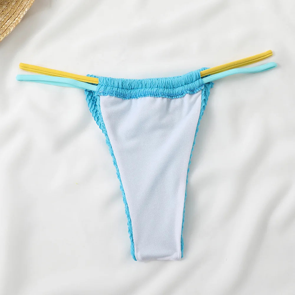 2026 New Fashion Sexy Bikini Solid Swimsuit Women Swimwear Push Up Set Brazilian Bathing Suit Summer Beach Wear Swimming