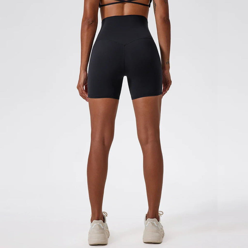 Hearuisavy Summer Soft Sports Shorts Buttock Lift Gym Leggings Women High Waist Yoga Shorts Women Running Cycling Workout Shorts