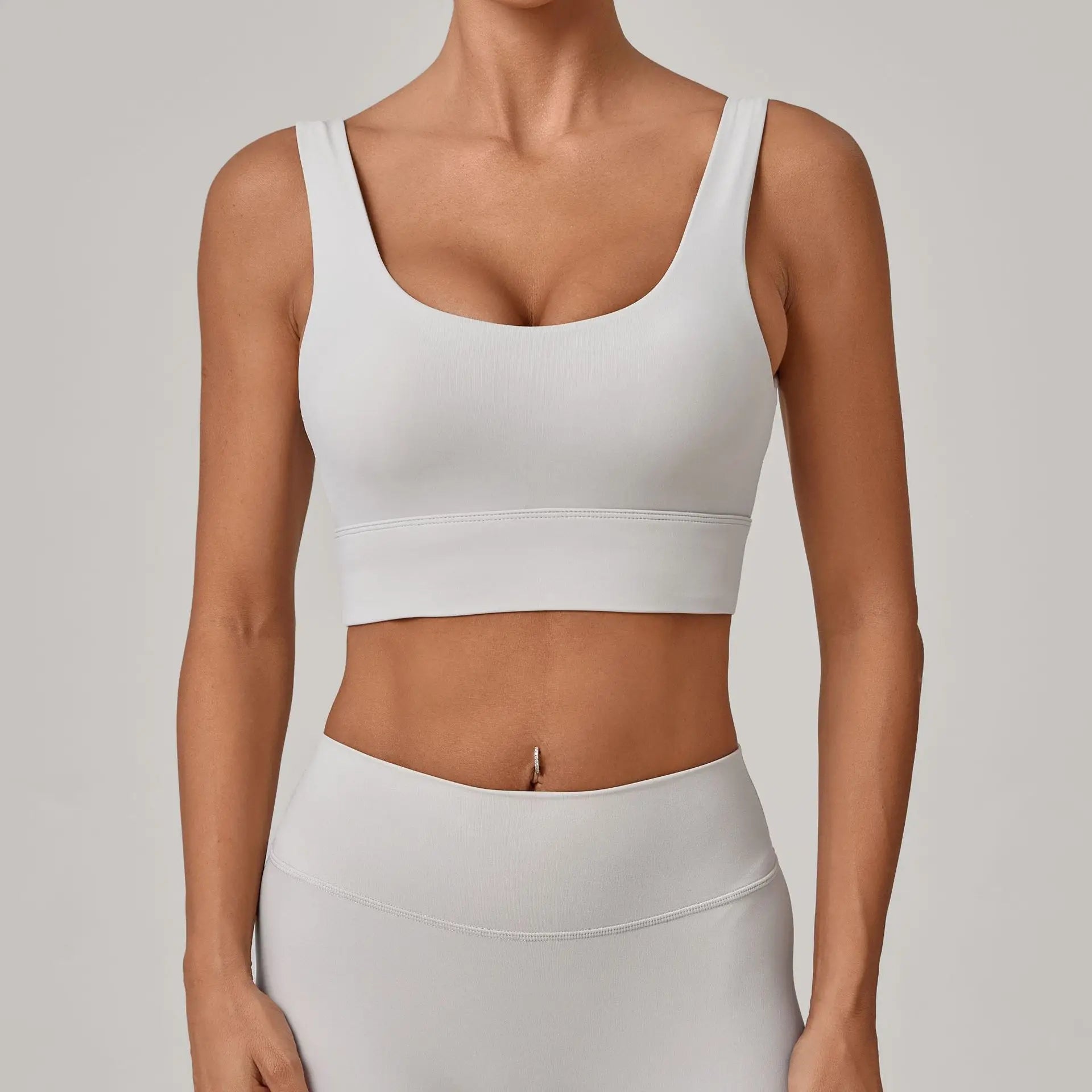High Strength Yoga Bra Breathable Sports Bra Anti-Sweat Fitness Top Women Shockproof Crop Top Push Up Sport Bra Gym Workout Top