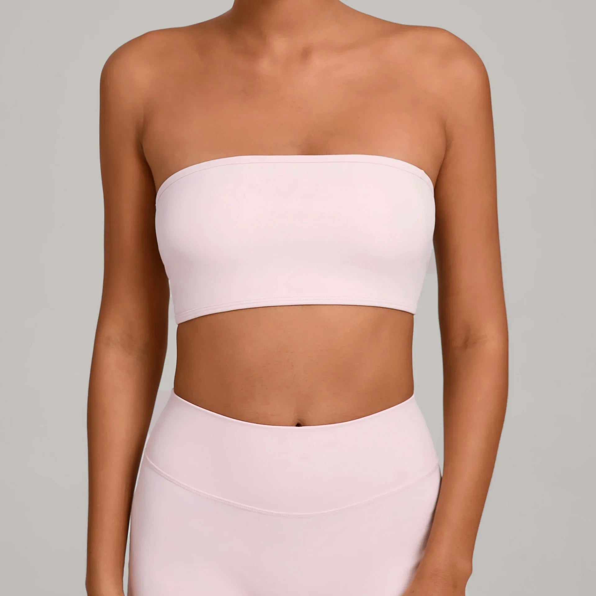 Women Strapless Sports Bra Gym Top Quick-Drying Yoga Clothes Women Tube Top Fitness Chest Wrap Underwear Workout Bra Female
