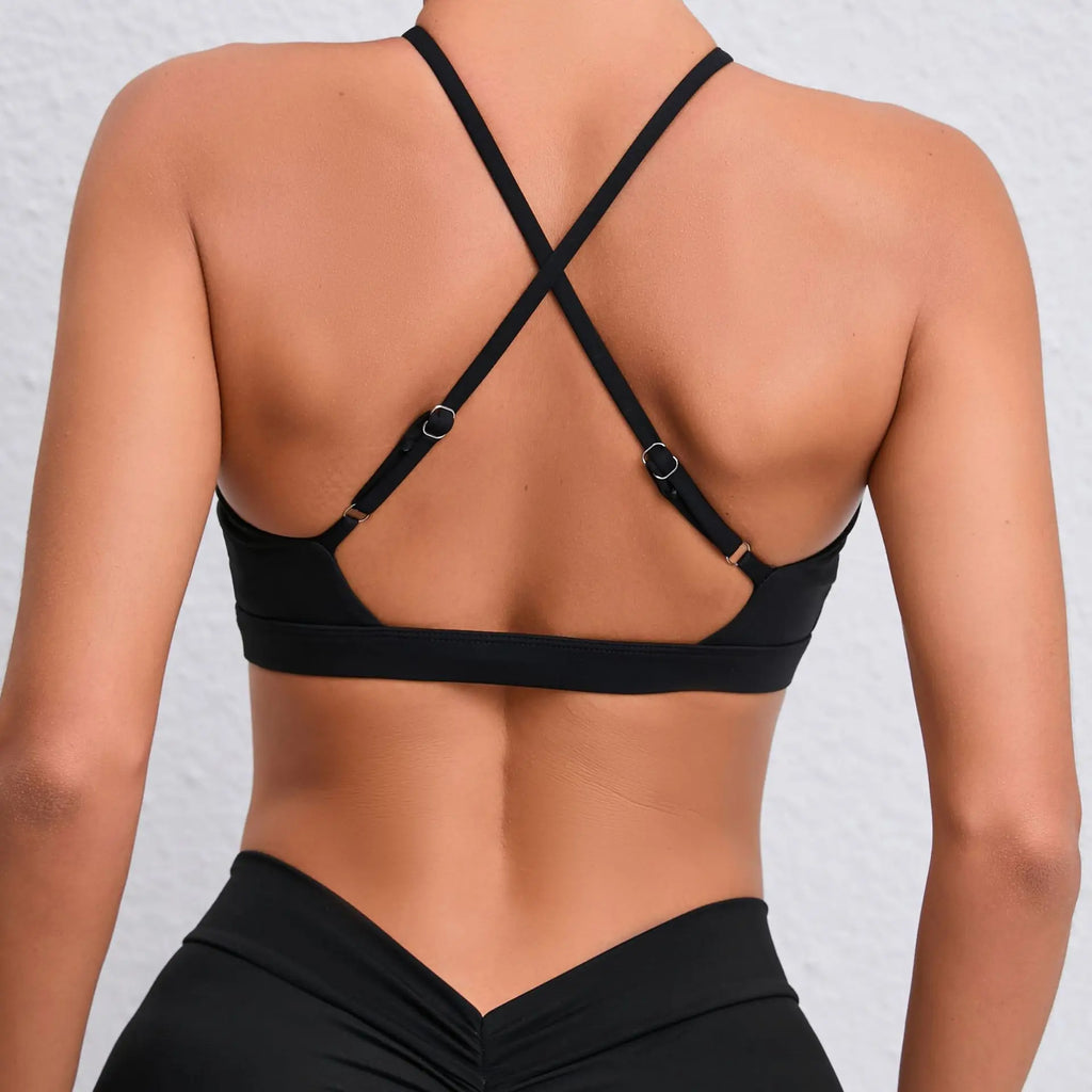 Hearuisavy Summer Gym Top Women Ultra Soft Fabrics Push Up Sports Bra Yoga Clothes Running Breathable Workout Fitness Underwear