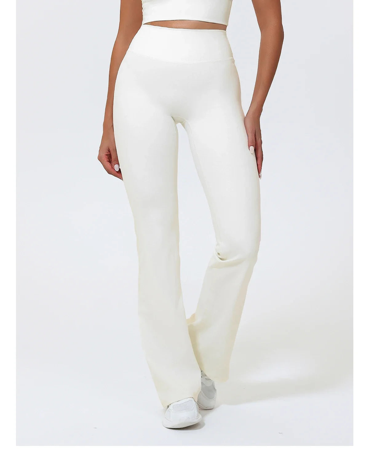 Hearuisavy Summer Woman Workout Flared Pants Leggings Pilates Fitness Trousers High Waist Butt Lifting Yoga Bell-Bottom Pants