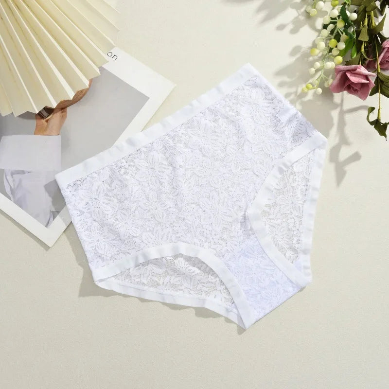 New Women Sexy Panties Safe Hollow Out Lace Floral Ladies Briefs Low Waist Solid Comfortable Hot Sale Female Underpants S-XXL