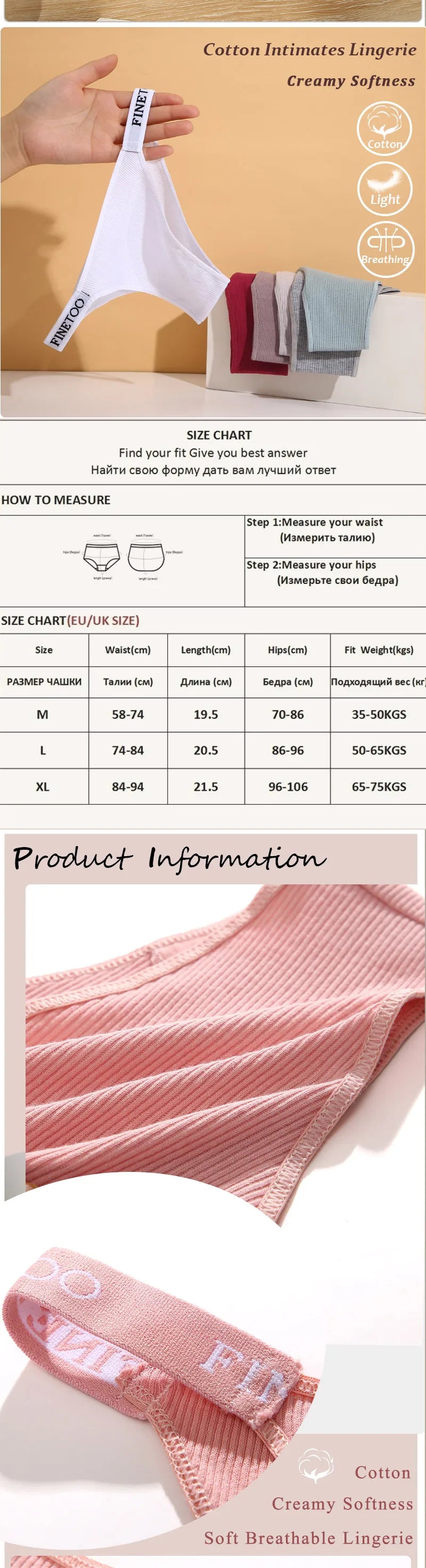 Sexy Women Cotton Brazilian panties Breathable Low Waist Female Underwear Soft Solid Color Intimates High Elastic Lingerie