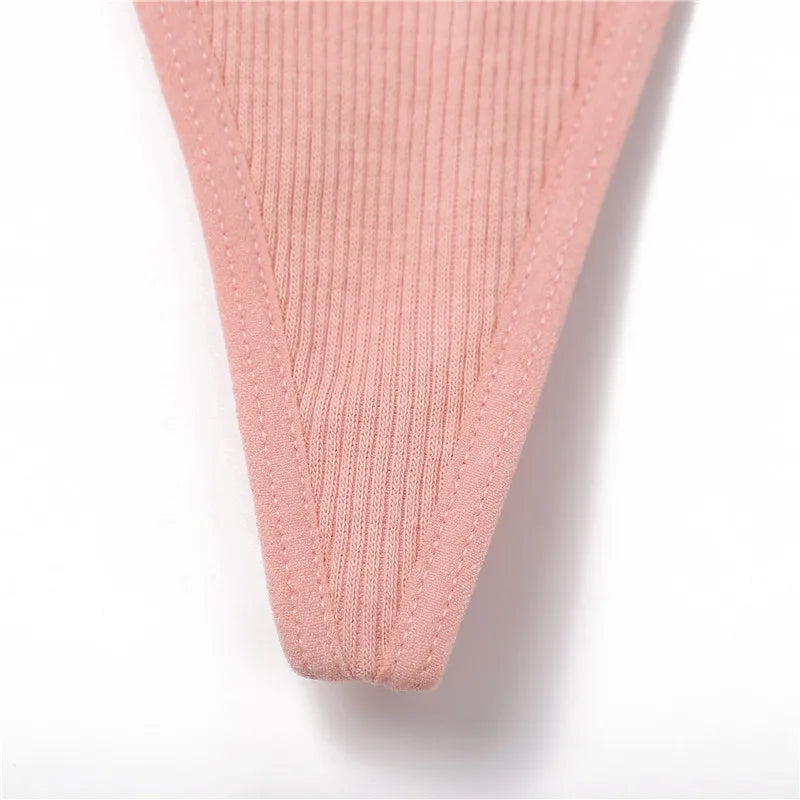 3Pcs/set Cotton Thongs M-XL Sexy Bikini Panties Women T-Back Underpants Girls Low Waist G-string Underwear Female Lingerie 2022