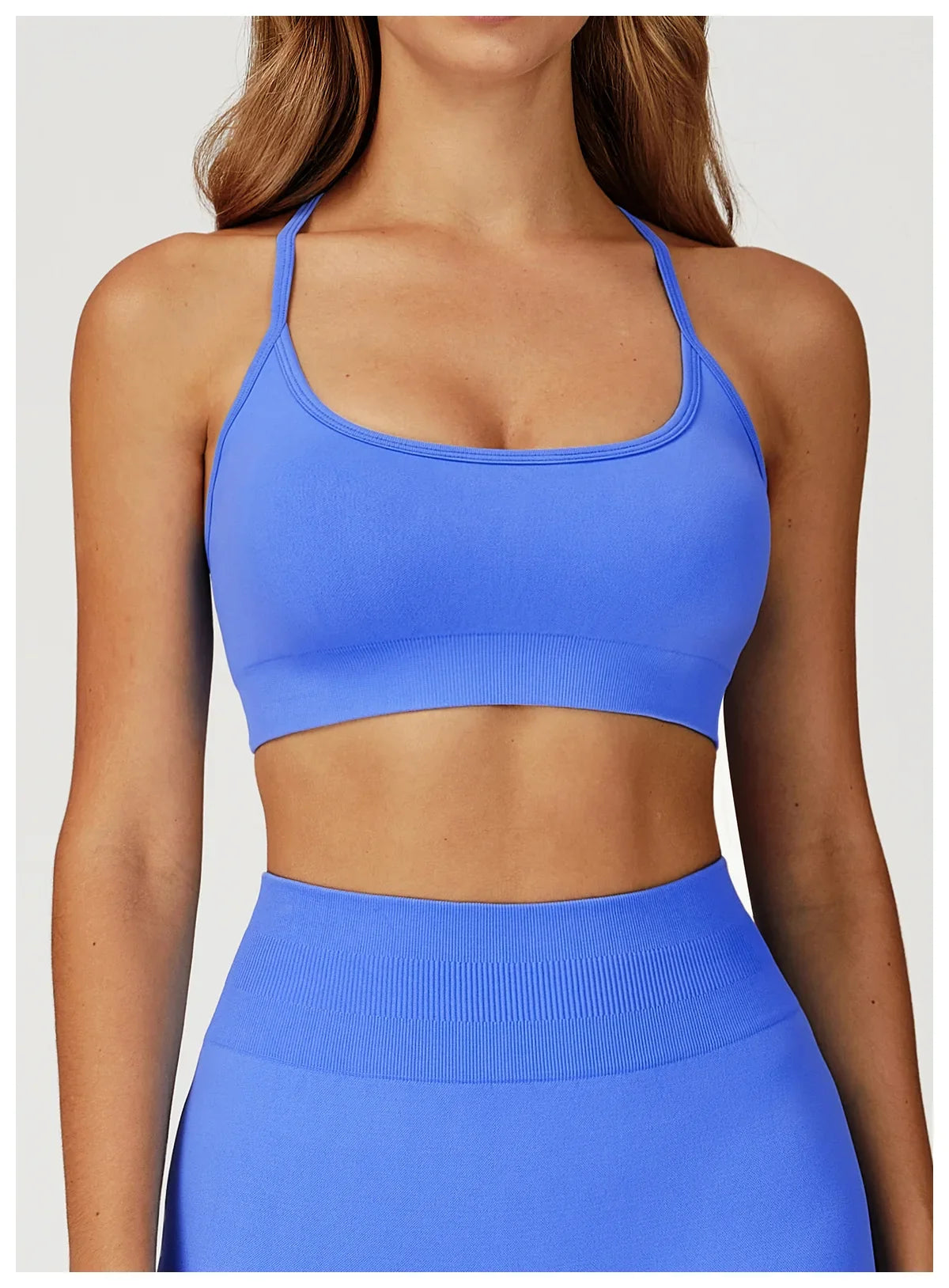 Women Seamless Yoga Sports Bra Breathable Shock Proof Gym Workout Fitness Push up Top Yoga Running Active Sportswear Vest Bra
