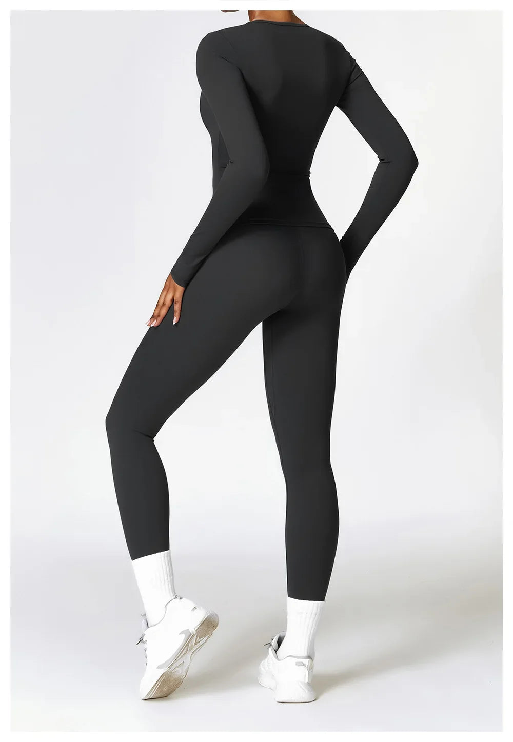 NCLAGEN Long Sleeve Workout Top Gym Pilates Clothes Women Active Wear Sports Shirt Elastic Fitness Yoga Clothing Running Shirts