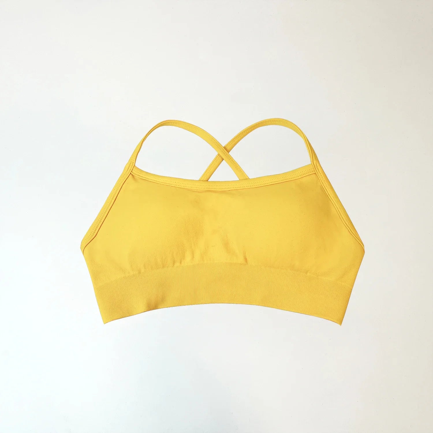 NCLAGEN Backless Sports Bra high support Fitness Underwear Back Cross Gym Crop Top Women Training Running workout Seamless Bras