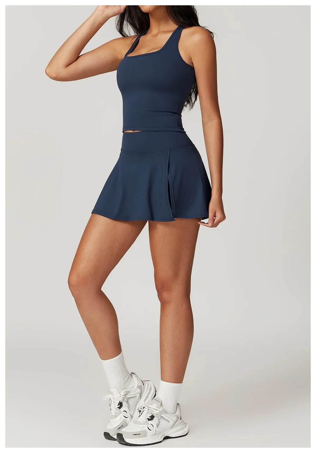 New Yoga Short Skirt Women Summer Comfortable Slit Yoga Skirt Fitness Outdoor Riding Skirt Anti-voyeur Sports Skirt High Quality