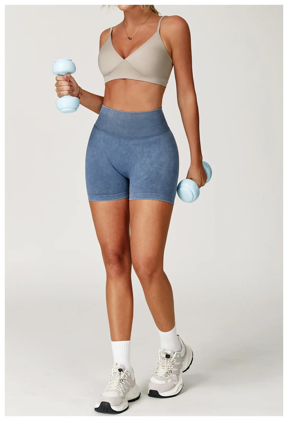 High Waist Yoga Shorts Women Sand Washed Yoga Shorts Workout Shorts Fitness Yoga Lift Butt Fitness Yoga Gym Running Short Pants