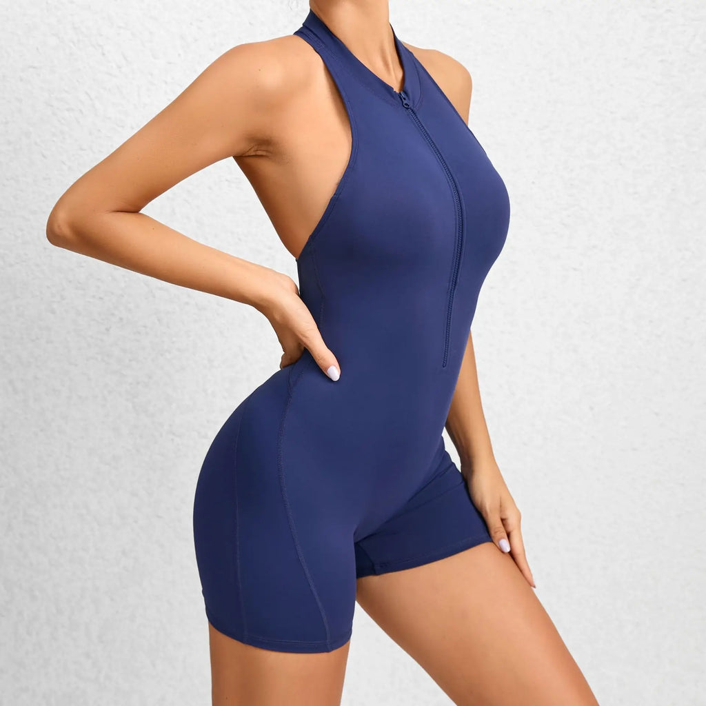 Summer Short Sports Jumpsuit Sleeveless Gym Set Women Yoga Clothes Rompers Workout One-piece Suit Outdoor Recreation Bodysuits