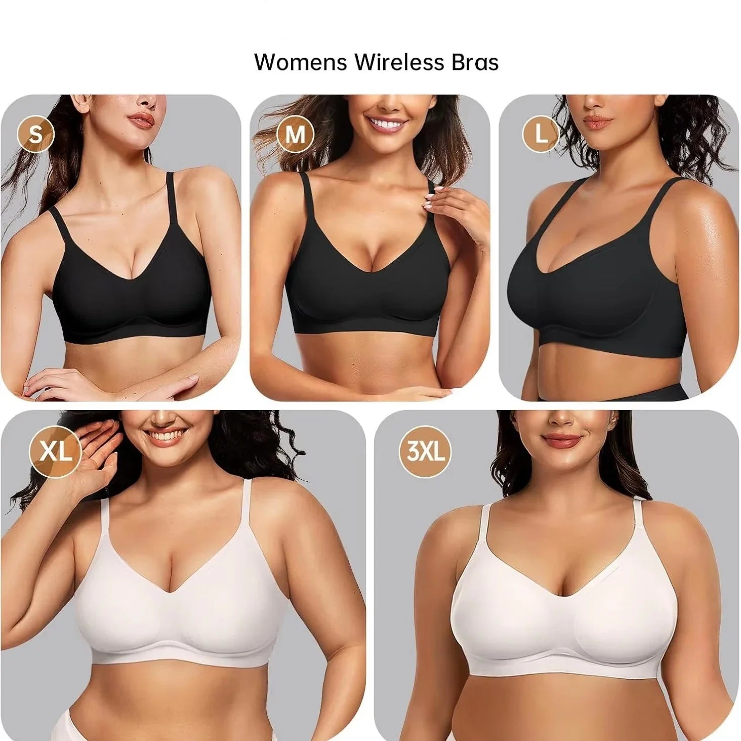 Women's Wire-Free Seamless Bra 3/4 Cup Thin Molded Cup Soft Support Bra Comfortable Breathable and beauty Smooth Bra Push-Up