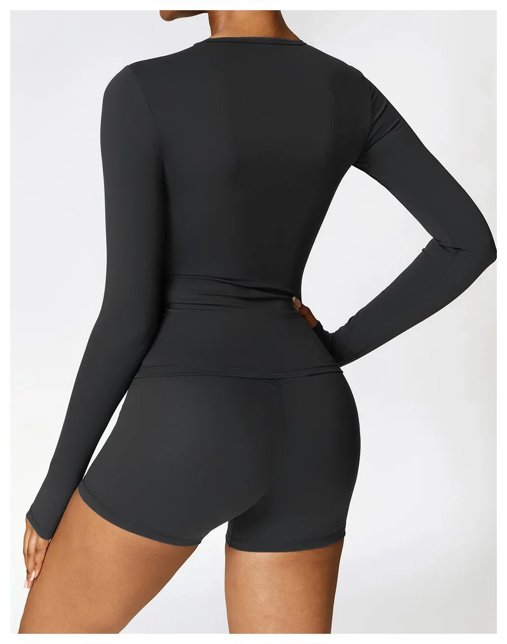 NCLAGEN Long Sleeve Workout Top Gym Pilates Clothes Women Active Wear Sports Shirt Elastic Fitness Yoga Clothing Running Shirts