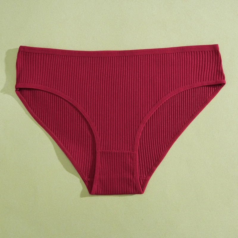 Women's Seamless Cotton Briefs Women Panties Solid Color Breathable Underwear Female Low Waist Soft Lingerie S-XXL