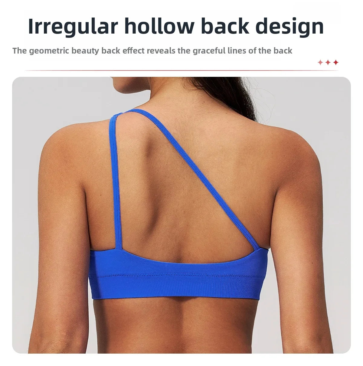 Summer Shockproof Sport Bra Women's Beautiful Back Gym Sports Underwear Women Oblique Shoulder Straps Running Fitness Yoga Bra