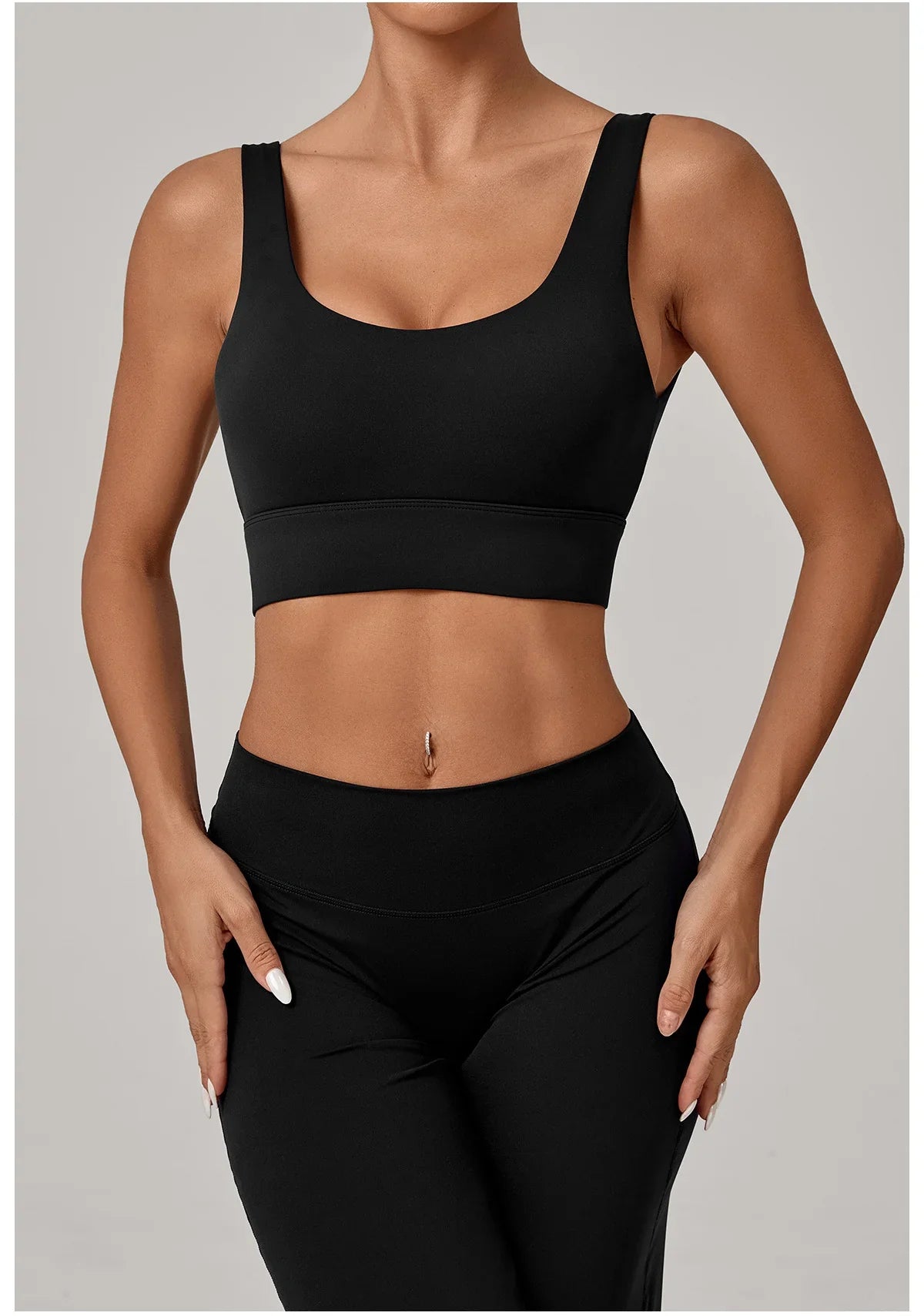 High Strength Yoga Bra Breathable Sports Bra Anti-Sweat Fitness Top Women Shockproof Crop Top Push Up Sport Bra Gym Workout Top