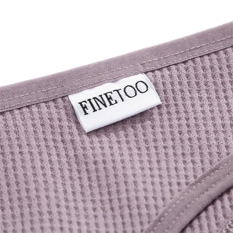 5Pcs/set Women Cotton Brazilian Panties Waffle Style S-XL Underpants Ladies Cotton Underwear Comfortable Soft Female Lingerie
