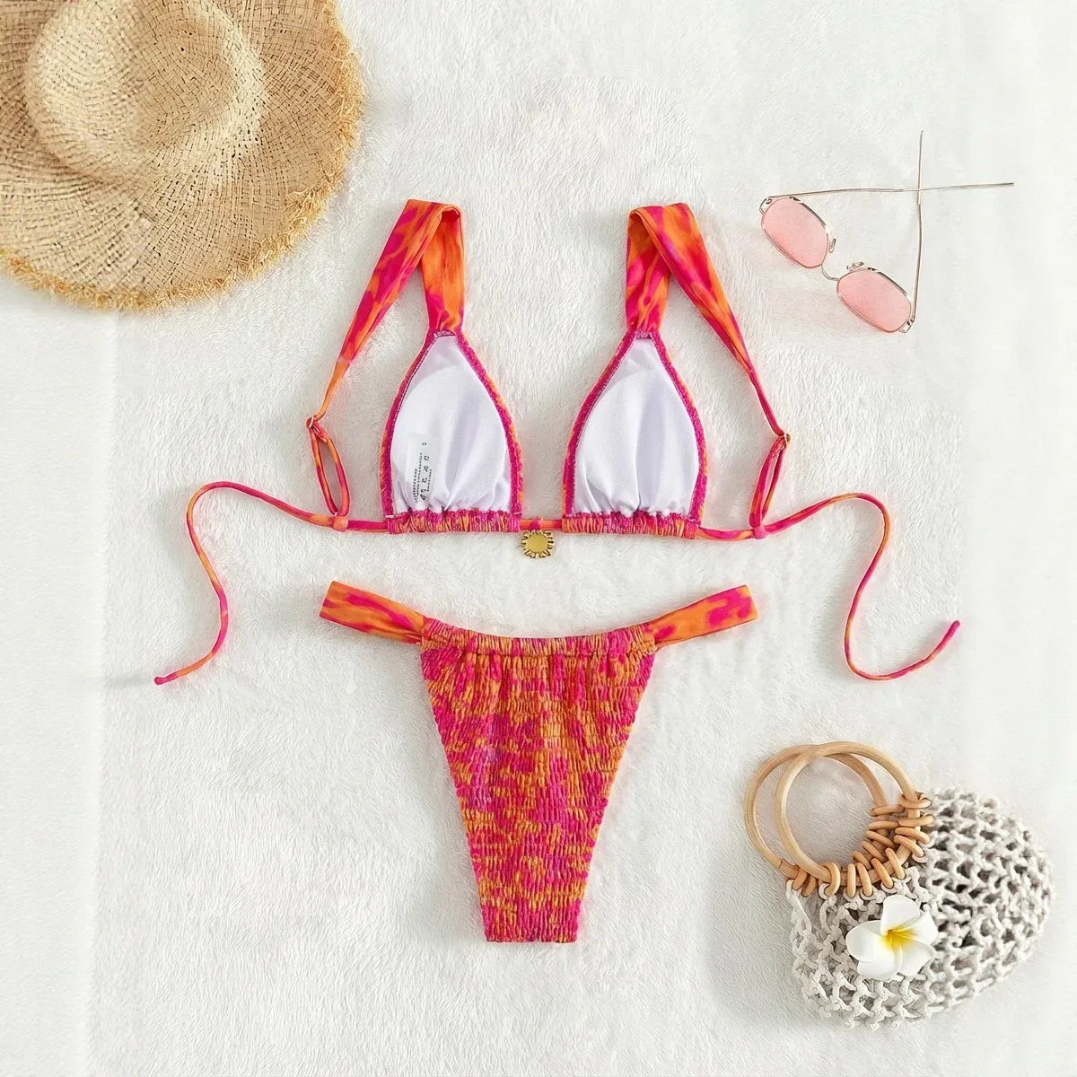 2026 Sexy Print Bikini Trend Swimsuit For Women Bikinis Sets Thong Swimwear Micro Feminine Bathing Suit Swim Beach Wear Monokini