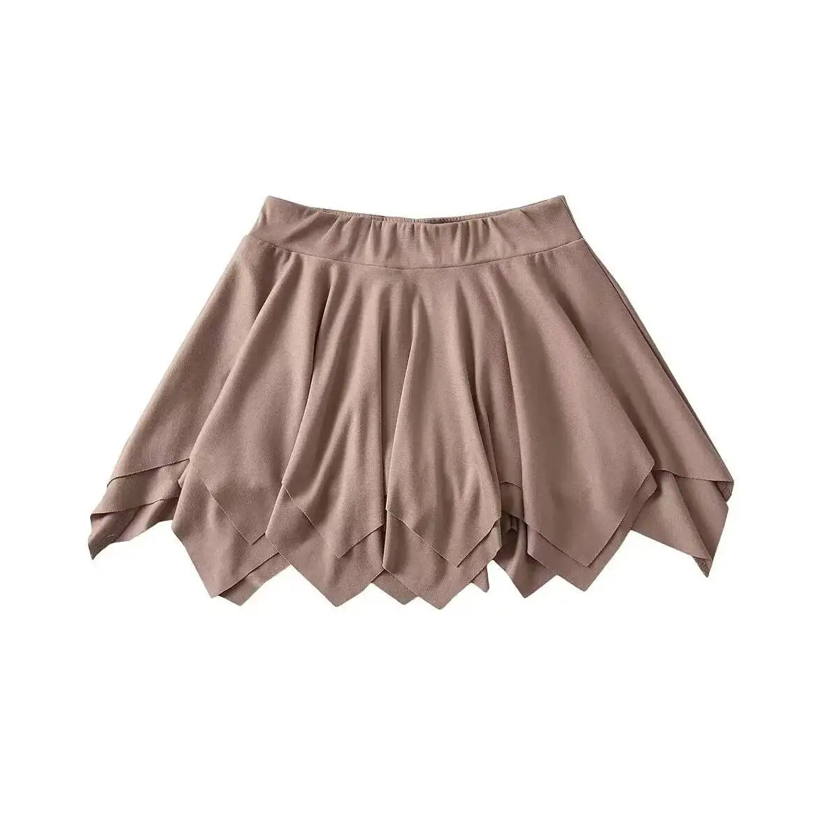 Summer Sexy Pure Desire Loose Edge Design Sense Short Skirt Women High Waisted Wrap Hip Reducing Age Pleated A-line Skirt H2JI