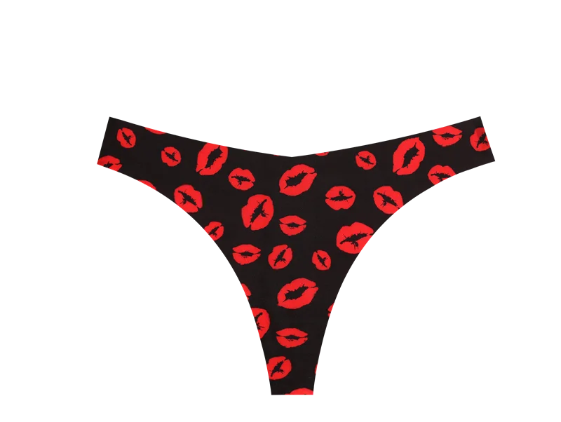 3Pcs Women G-string Seamless Sweet Fruit Thongs Low-waist Panties Ladies Soft Cute Thongs Female S-XL T-Back Panties Underwear
