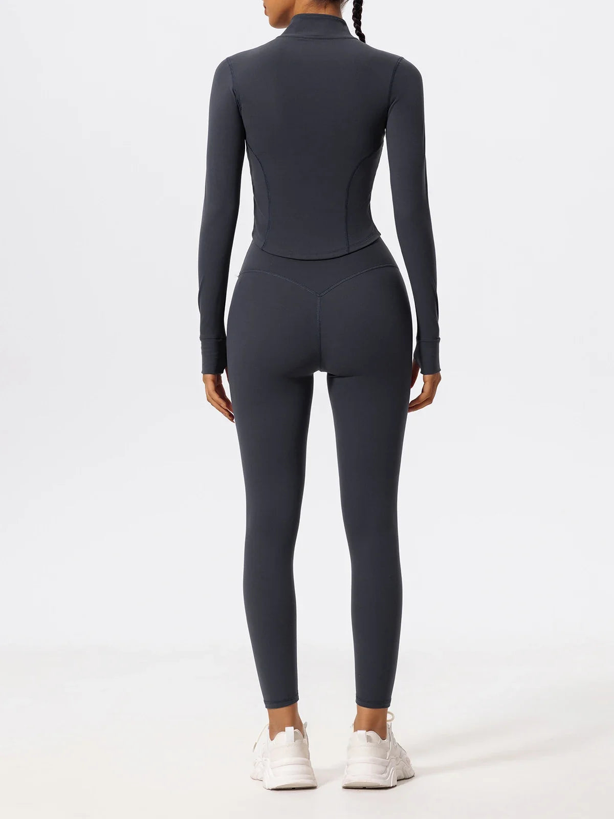 Hearuisavy Summer Ultra-Soft Fabrics Tight Sports Jackets Women Zipper Gym Yoga Clothes Female Quick-Dry Long Sleeve Sportswear