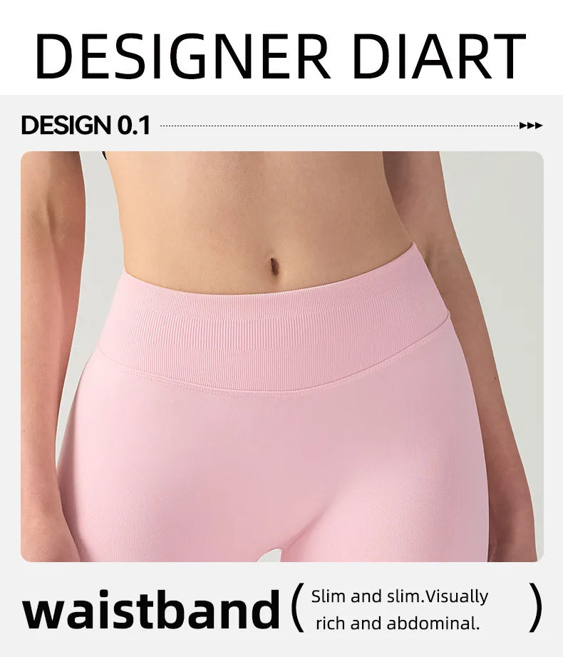 High stretch hip lifting fitness yoga shorts with peach hips and no awkward lines, Pilates medium intensity training shorts