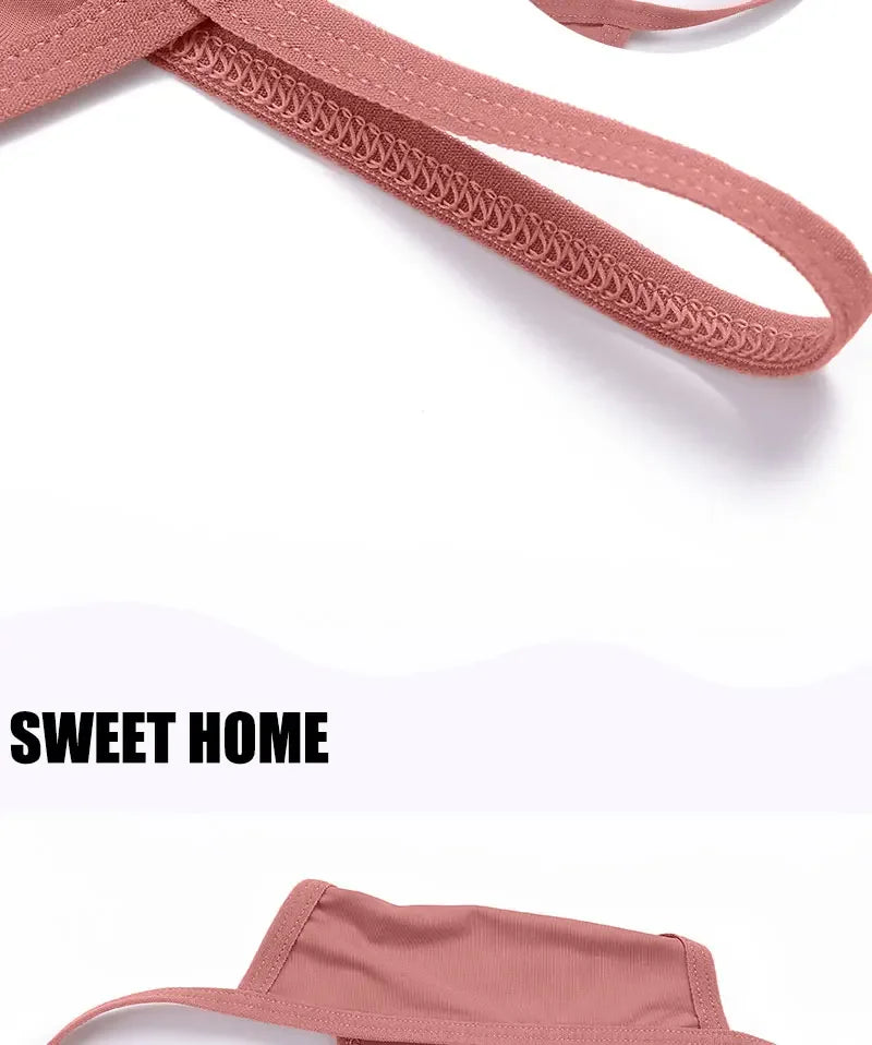 New 4PCS/Set Cotton Bikini Panties Women Sexy Solid Color Low Waist Thongs Female Breathable G-String Underwear Comfort Lingerie