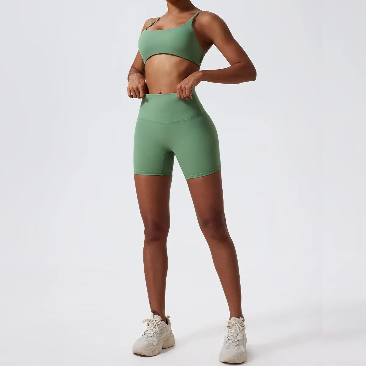 Hearuisavy Summer Soft Sports Shorts Buttock Lift Gym Leggings Women High Waist Yoga Shorts Women Running Cycling Workout Shorts