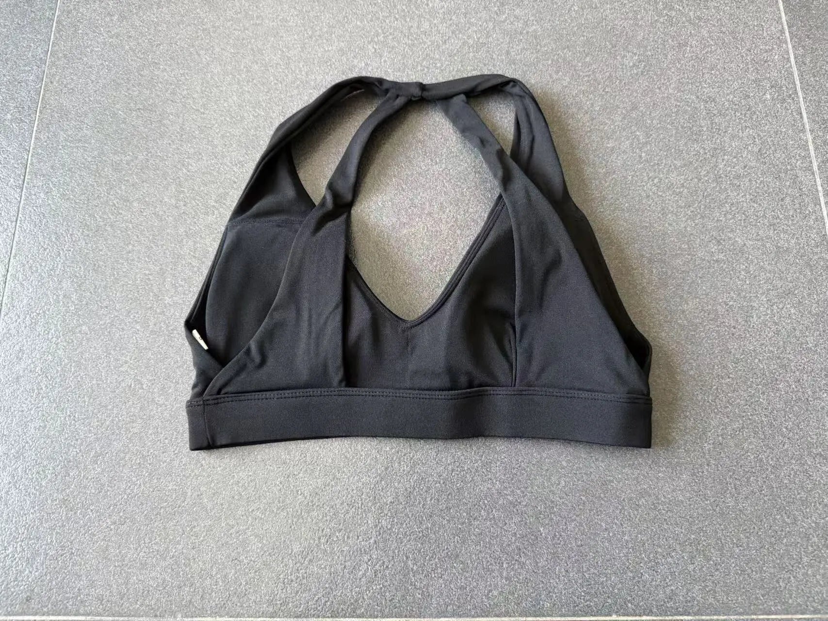 Sports Bra Gathered Neck Hanging Style Backless Tight Yoga Bra Women's Top Fitness Outdoorsports Pilates Training Gym Workout