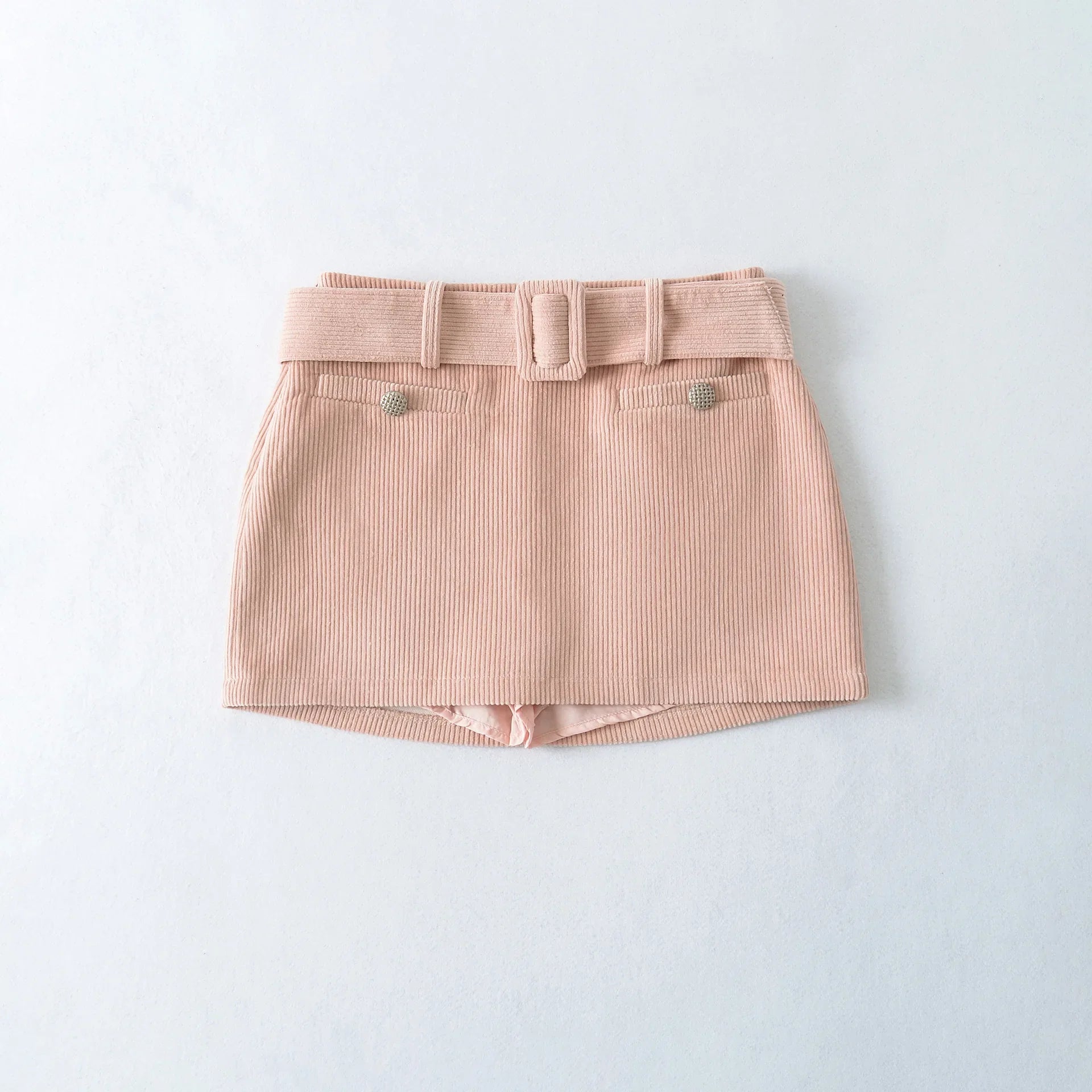 Sweet Solid Color Mini Shorts For Women High Waist With Pockets Slim Fit Stretchy Fabric In Shorts For Casual Stylish Daily BVNO