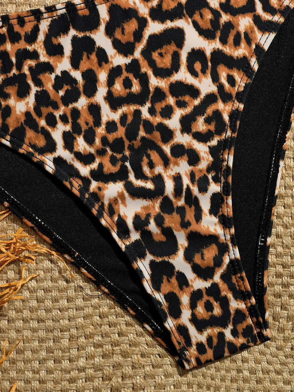 Vintage Red Leopard Print Micro Bikini Set 2026 Women Drawstring Side High Waist Swimsuit Holiday Bathing Suit Push Up Swimwear