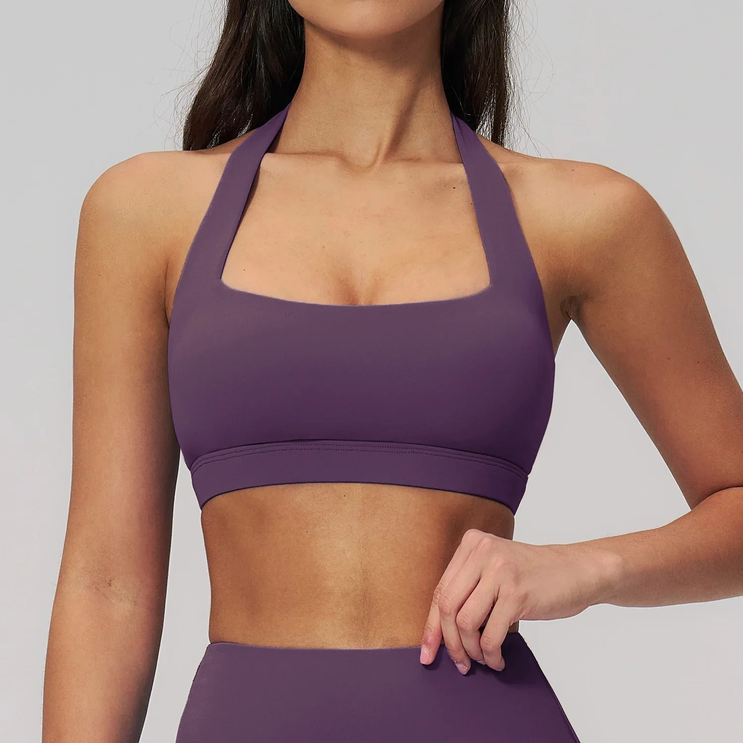 Summer Women Sports Bra Pilates Yoga Bra Hanging Neck Gym Underwear Running Fitness Shock Proof Breathable Quick-Dry Fitness Top