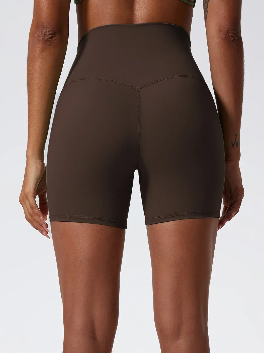 Hearuisavy Summer Soft Sports Shorts Buttock Lift Gym Leggings Women High Waist Yoga Shorts Women Running Cycling Workout Shorts