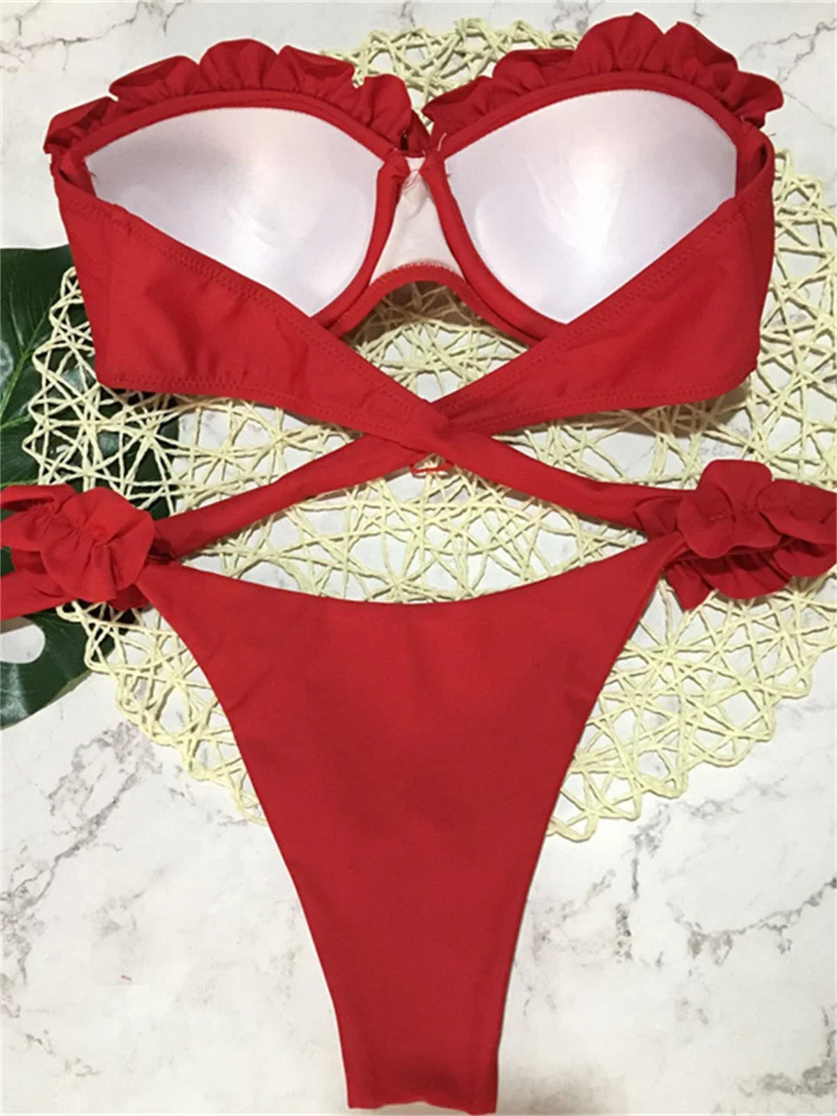 Sexy Animal Print Leopard Bikini Push Up Swimsuit Women Bikinis Sets 2026 Brazilian Bathing Suit Bandeau Beach Thong Swimwear