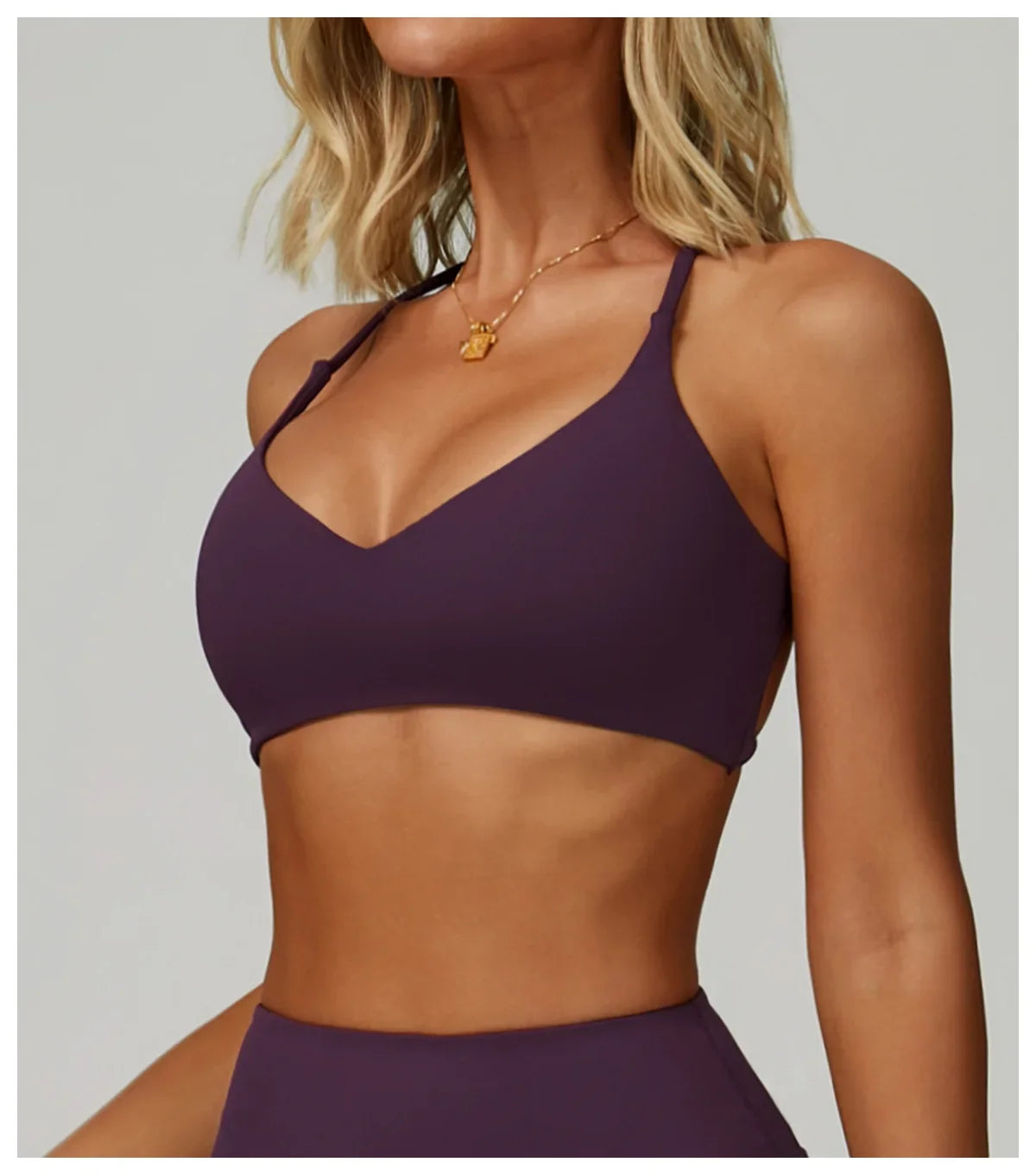 Hearuisavy Breathable Sports Bra Women Quick Drying ShockProof Gym Workout Top Casual Yoga Clothing Push Up Running Fitness Bras