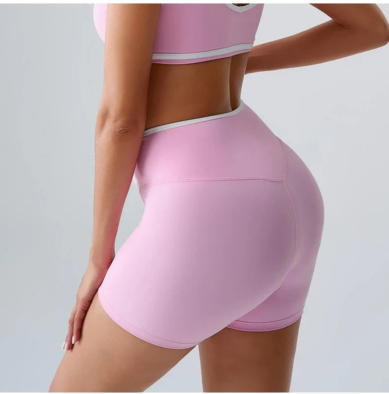 Sports Shorts Cross Waist Women Shorts Women Cycling Jogging Fitness High Waist Push Up Gym Shorts Leggings Women Yoga Clothing