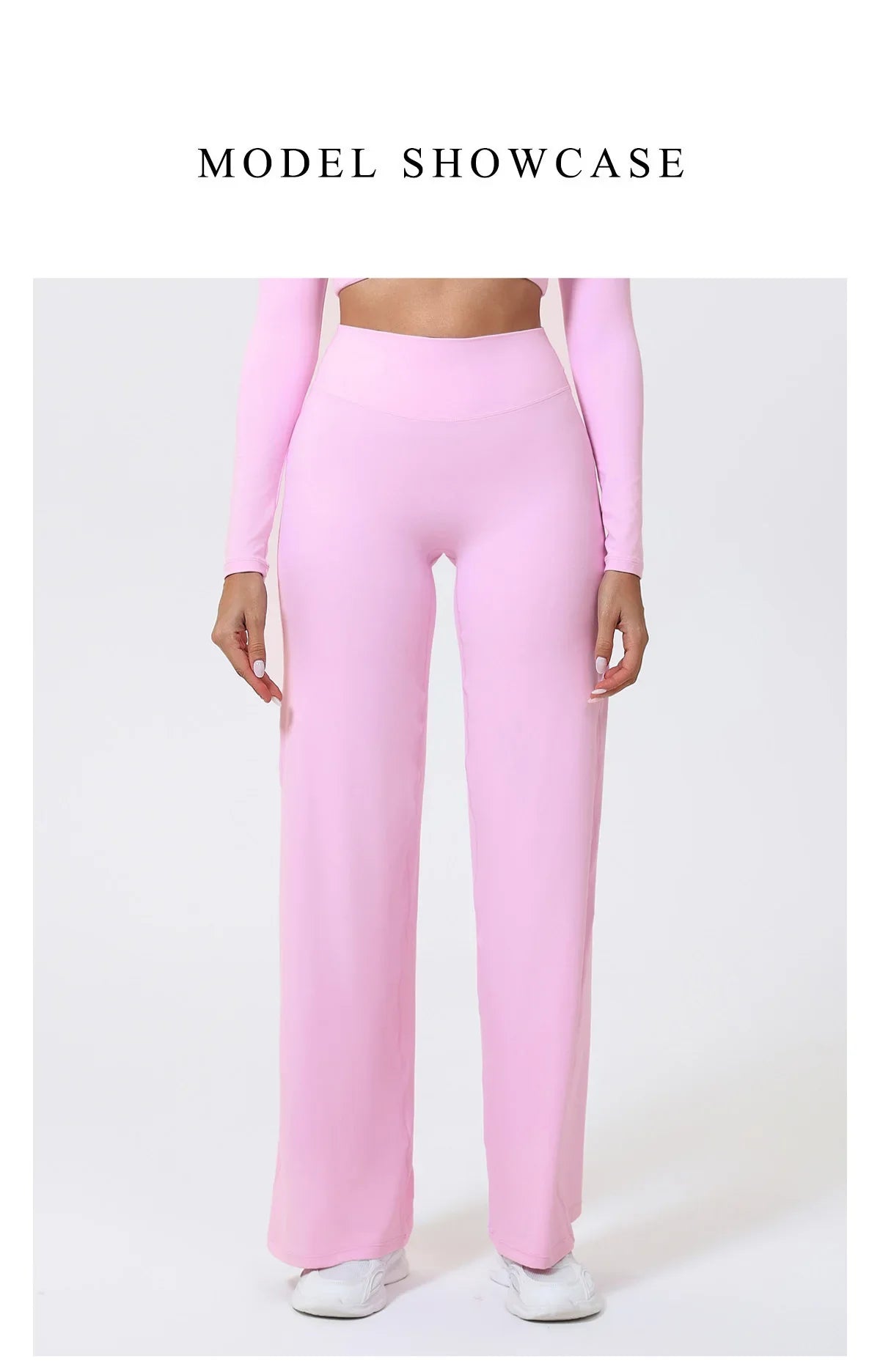 Hearuisavy Women Straight-Leg Sports Pants Gym Clothing Naked Feeling Compression Wide Leg Yoga Leggings Pilates Fitness Tights