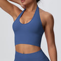 Gym Tops Women Halter Top Gym Vest Woman Sexy Backless Push Up Sport Bras Running Vest Workout Tops Activewear Yoga Fitness Vest