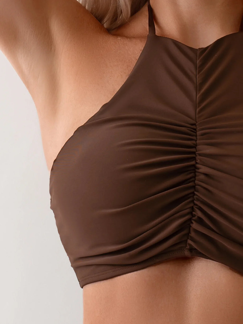 2026 Halter Wrinkled High Neck Female Swimsuit High Waist Bikini Women Swimwear Two-pieces Bikini set Bather Bathing Suit Swim