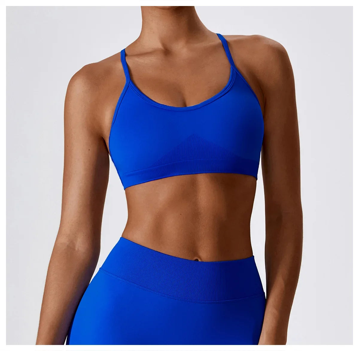 Women Cross Strap Sports Bra Women Push Up Sport Bra Yoga Gym Crop Top Brassiere Fitness Top Seamless Sport Bra Breathable Bras