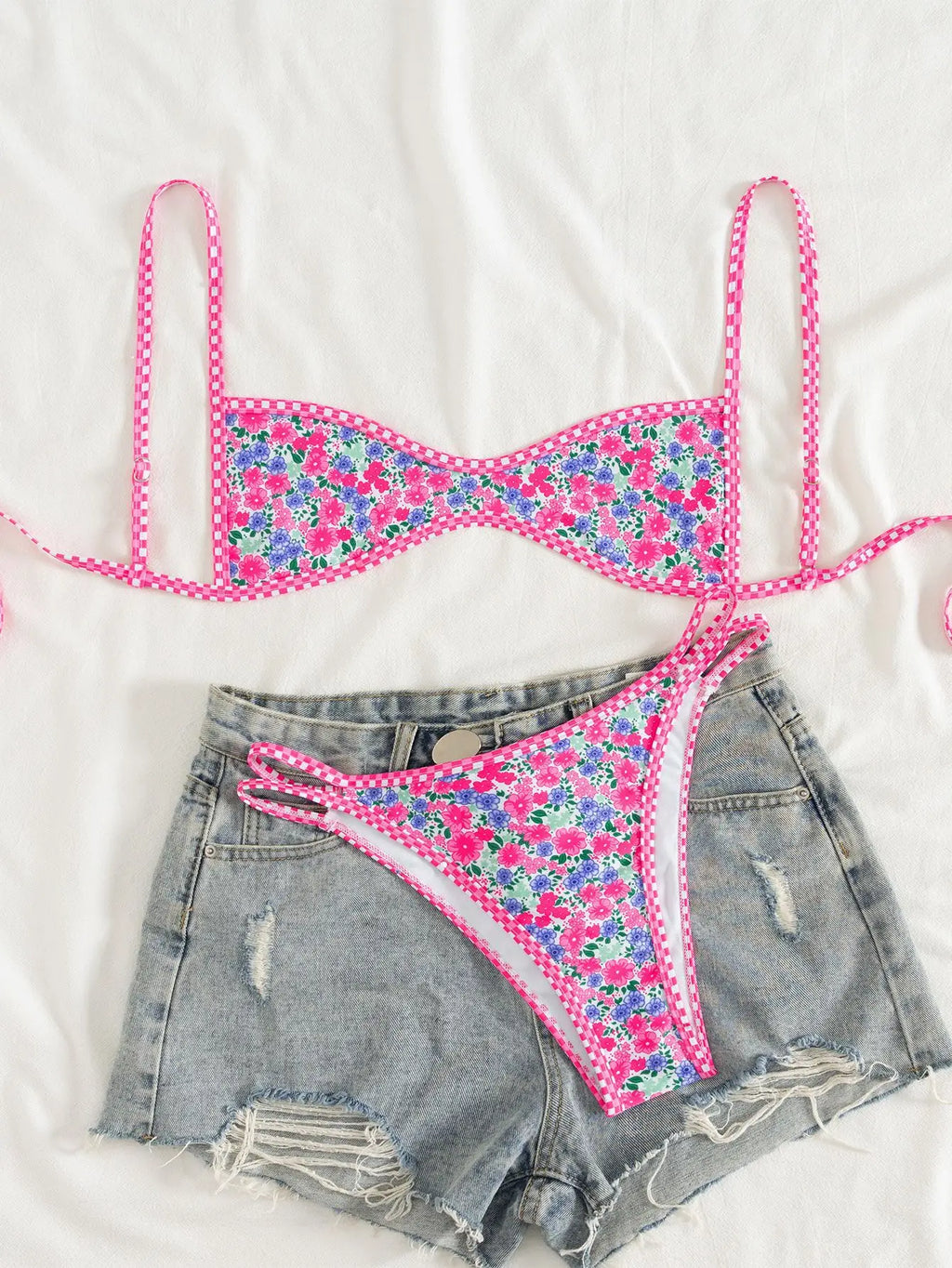 Sexy Coffee Polka Dot Print Bikini Set 2026 Women Pleate Push Up Bra Hollow Out Thong Swimsuit Summer Pool Bathing Suit Swimwear