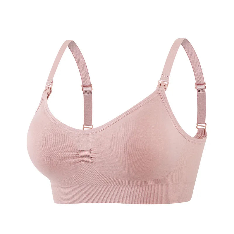 Nursing women's Wire-free Front Buckle Pregnant Bra Plus Size Nursing Adjustable Push-up Bra Underwear Plus Up