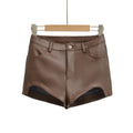 Hot Shorts For Women High Waist Button Curved Design Slim Silhouette For Looks Casual Stylish Daily American Style Shorts OVOM