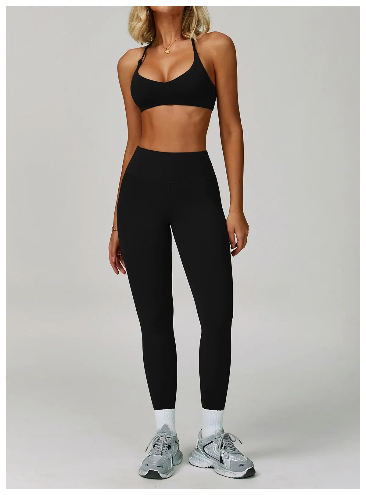 Hearuisavy Women's Running Comfort 2Pcs Sports Pants Set High Waist Push Up Workour Sportswear Casual Cycling Jogging Yoga Bras