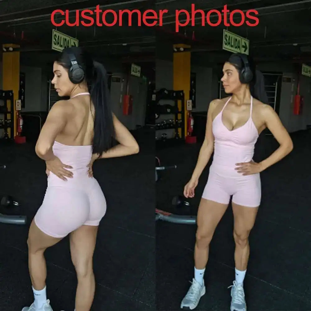 NCLAGEN Yoga Sets Women Gym Clothes ongline Strappy Top Shorts Activewear Sports 2 Piece Fitness Suit Running Workout Sportwear