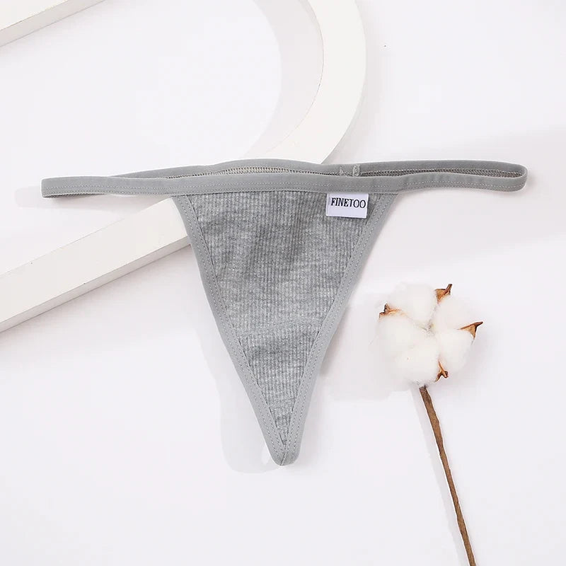 3Pcs/set Cotton Thongs M-XL Sexy Bikini Panties Women T-Back Underpants Girls Low Waist G-string Underwear Female Lingerie 2022