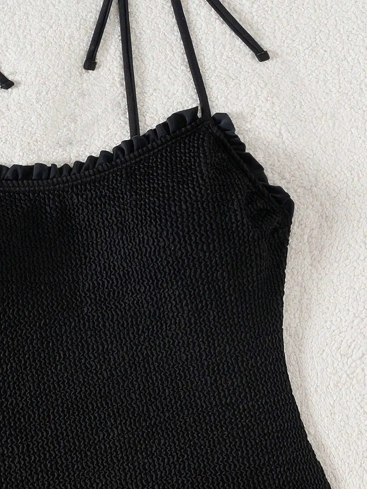 2026 New Black Sexy One Piece Swimsuits Closed Women Swimwear Push Up Swimming Wear Body Bathing Suits Beachwear Pool Bather