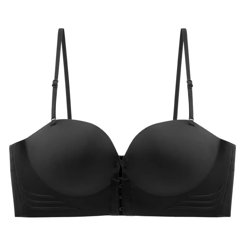 Front Buckle Underwear Convenient Anti Sagging without Shoulder Strap Women's Bras without Steel Ring Seamless Anti-sagging